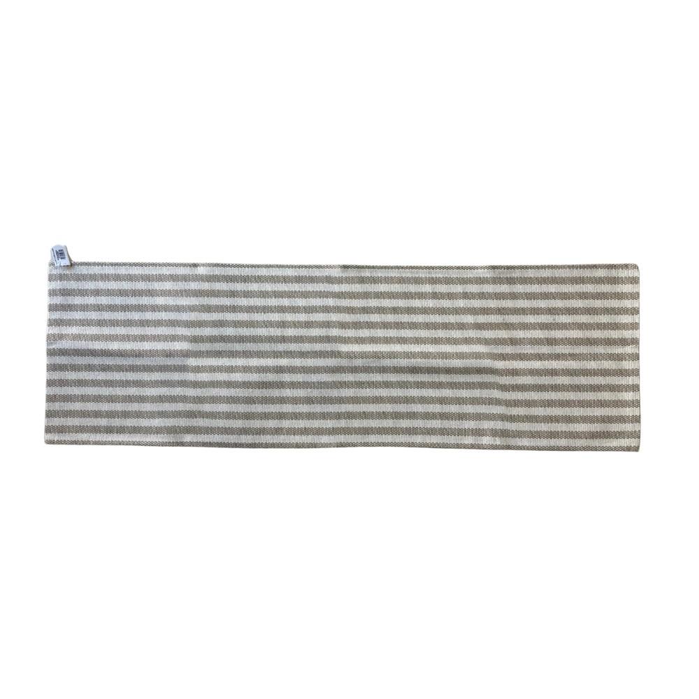Tapete Passadeira 45x130cm Algodão Antiderrapante Cloe Bege Anatex