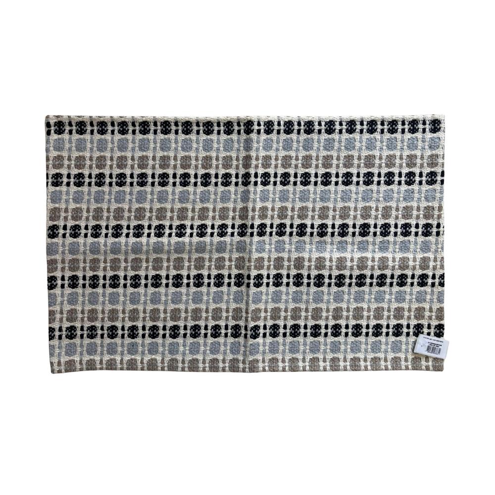 Tapete 45x65cm Algodão Antiderrapante Petro Cinza Anatex