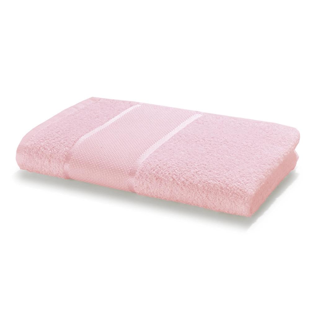 Toalha De Lavabo Felpuda Para Bordar Torino Rosa Cor 10594 Dohler