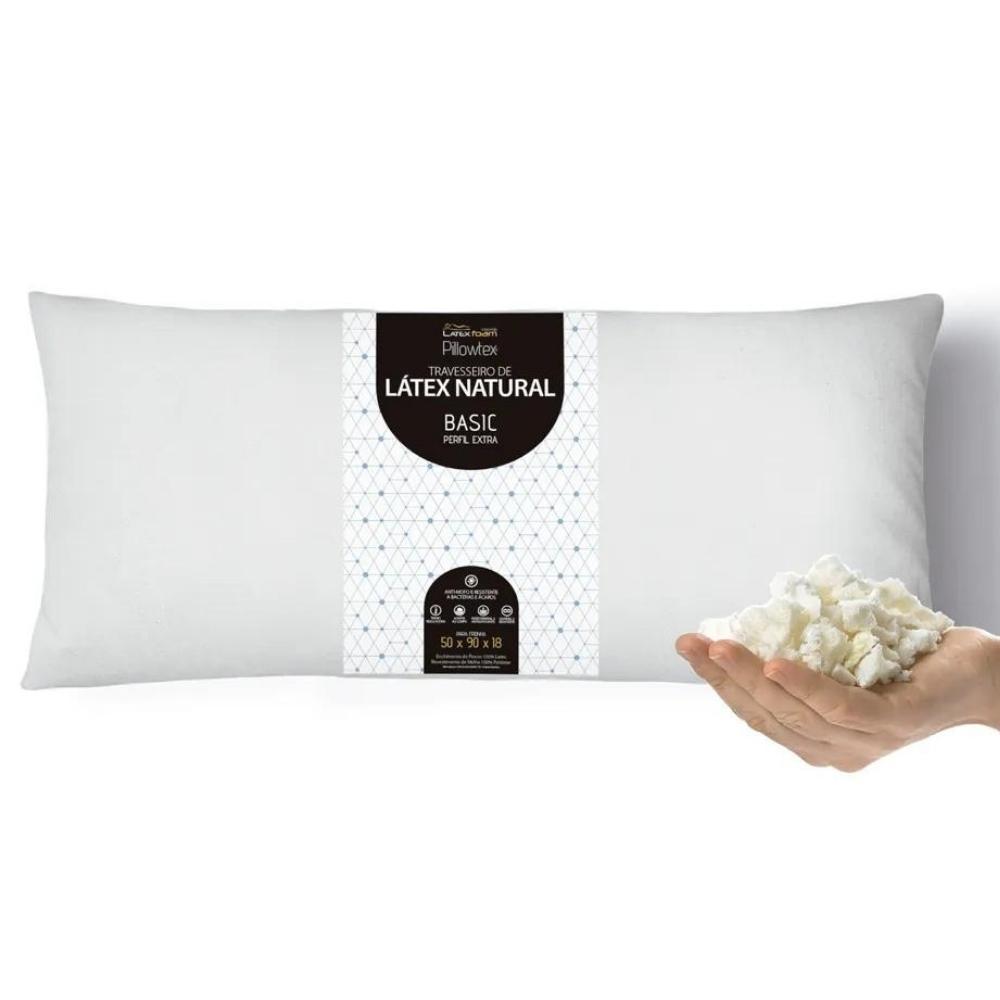 Travesseiro Flocos De Latex King 50x90x18 Latex Foam - Main Image