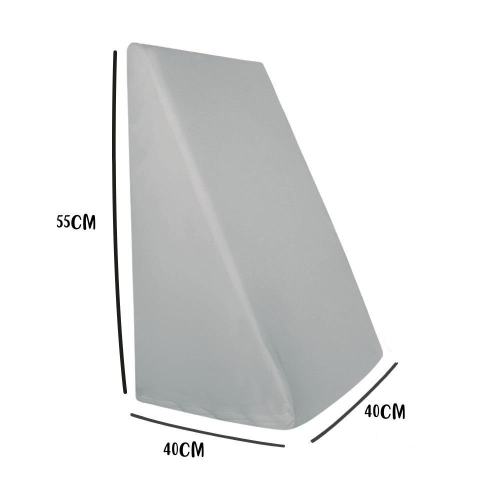 Capa Para Triângulo Suave Encosto 55x40x40cm 100% Algodão Cinza Arrumadinho Enxovais