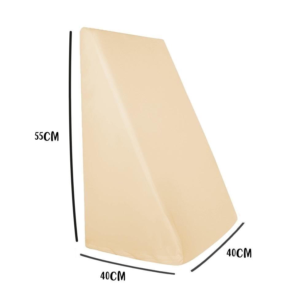 Capa Para Triângulo Suave Encosto 55x40x40cm 100% Algodão Cru Arrumadinho Enxovais