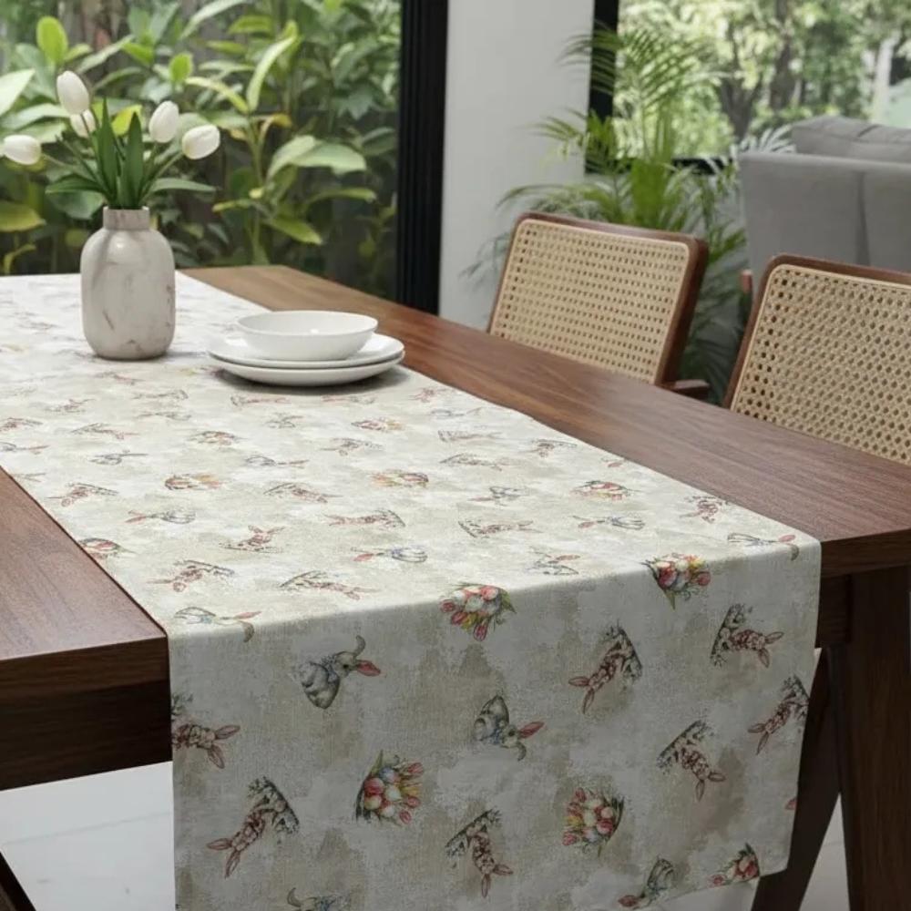 Trilho Caminho de Mesa 45cmx1,36m Páscoa Colors Arrumadinho Enxovais
