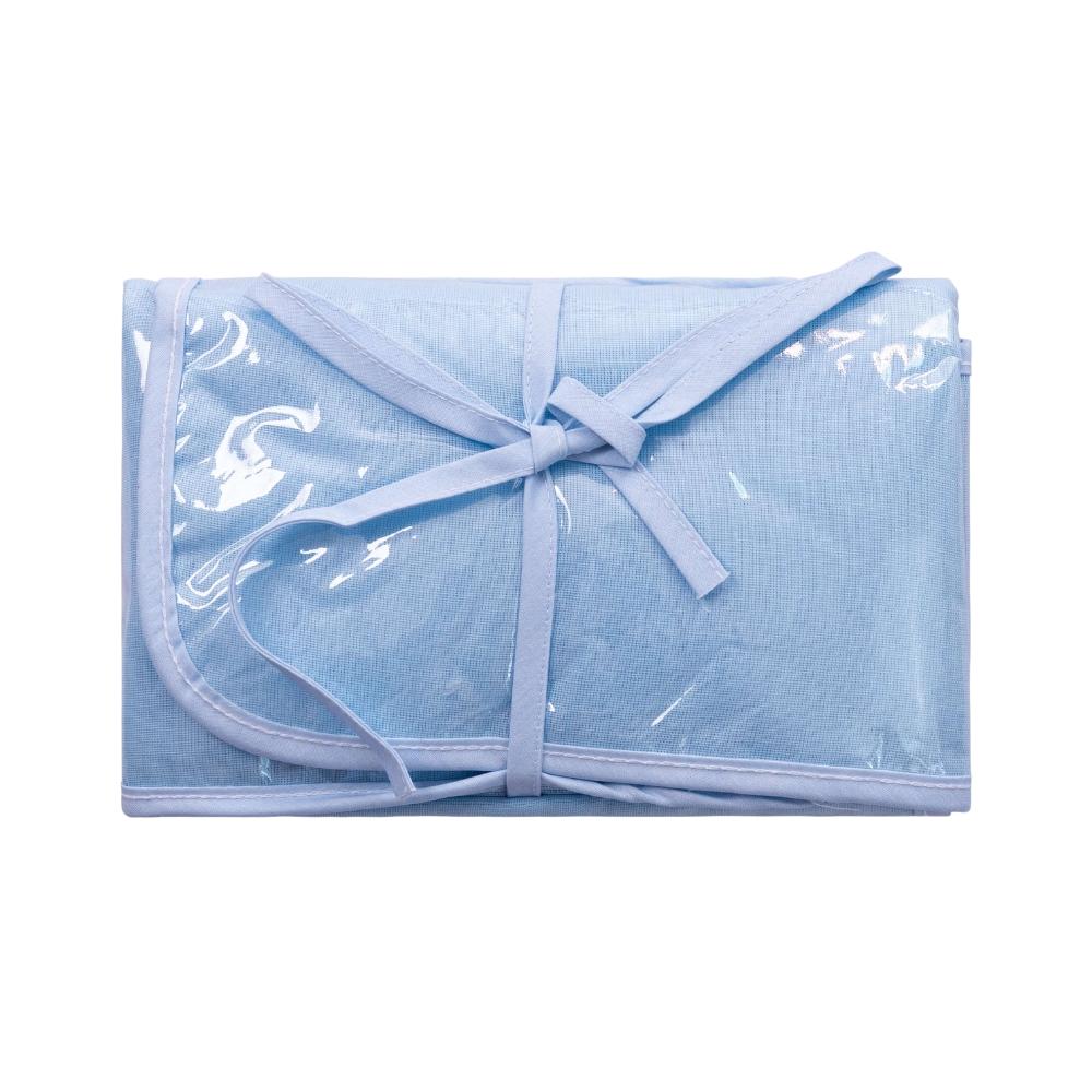 Trocador de Fraldas Portátil Bebê Bublim Forro Impermeável Azul 65x43cm Incomfral