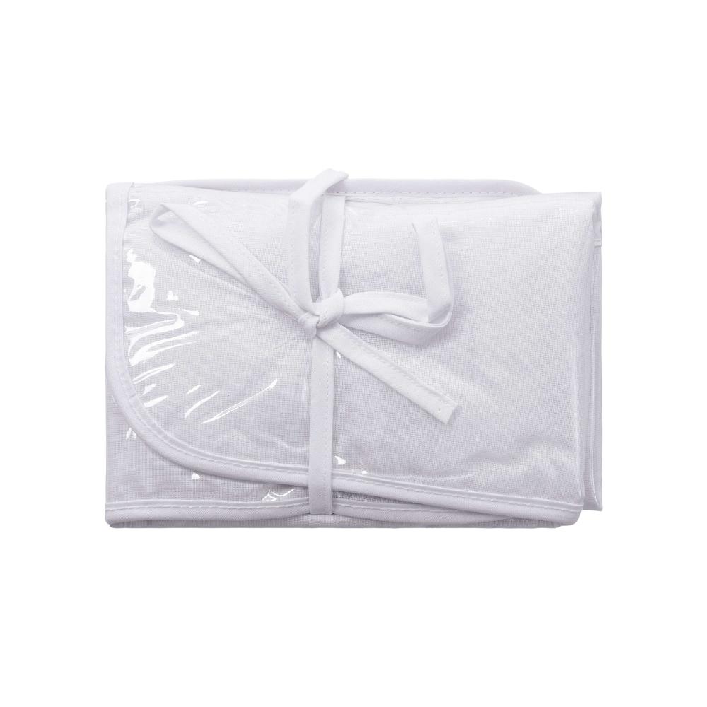 Trocador de Fraldas Portátil Bebê Bublim Forro Impermeável Branco 65x43cm Incomfral