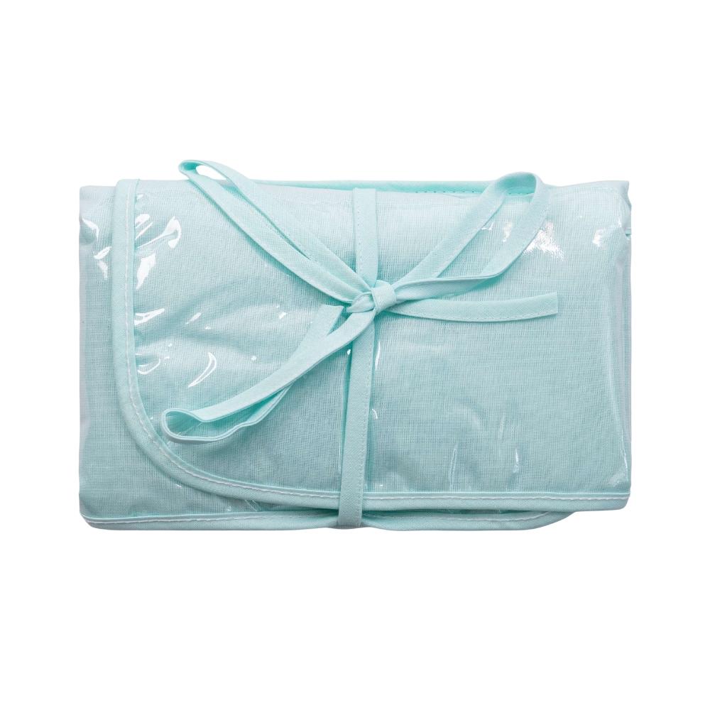 Trocador de Fraldas Portátil Bebê Bublim Forro Impermeável Verde 65x43cm Incomfral