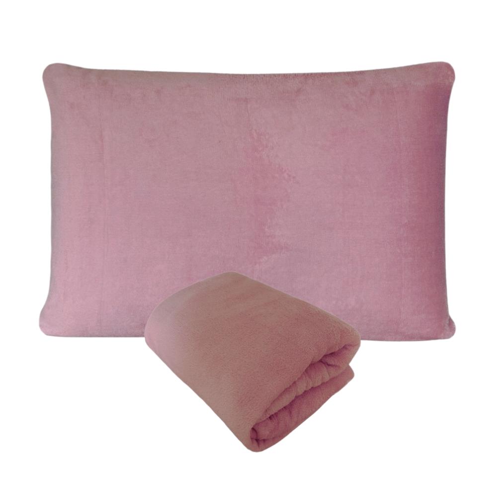 Kit Fronha e Lençol com Elástico Solteiro Especial King 96cm Plush Microfibra Fleece Fairy Tale Arrumadinho Enxovais