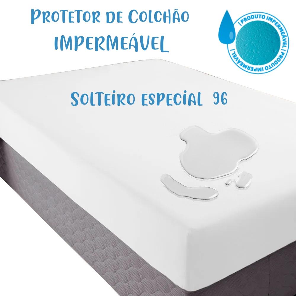 Protetor de Colchão Impermeável Solteiro King Especial 96x203cm Arrumadinho Enxovais