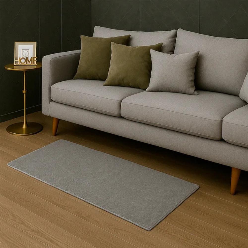 Tapete Passadeira Para Quarto Vip Class 50cmx1,20m Cinza Jolitex