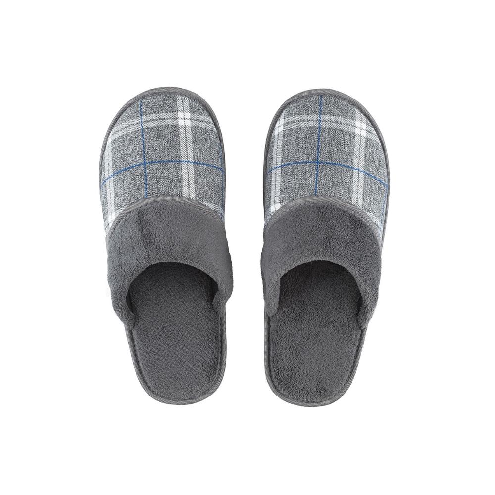 Pantufa Chinelo Masculino Xadrez Cinza 41/42 Jolitex