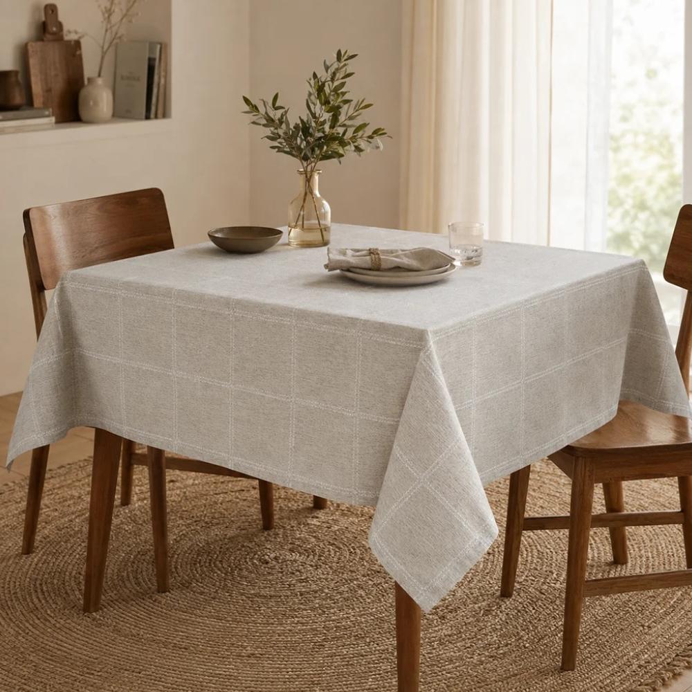 Toalha de Mesa Quadrada 8 Lugares 2,00 x 2,00 m Linhares Yasmin Dohler